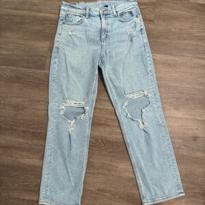 American Eagle size 6R  Distressed Denim Jeans Straight leg